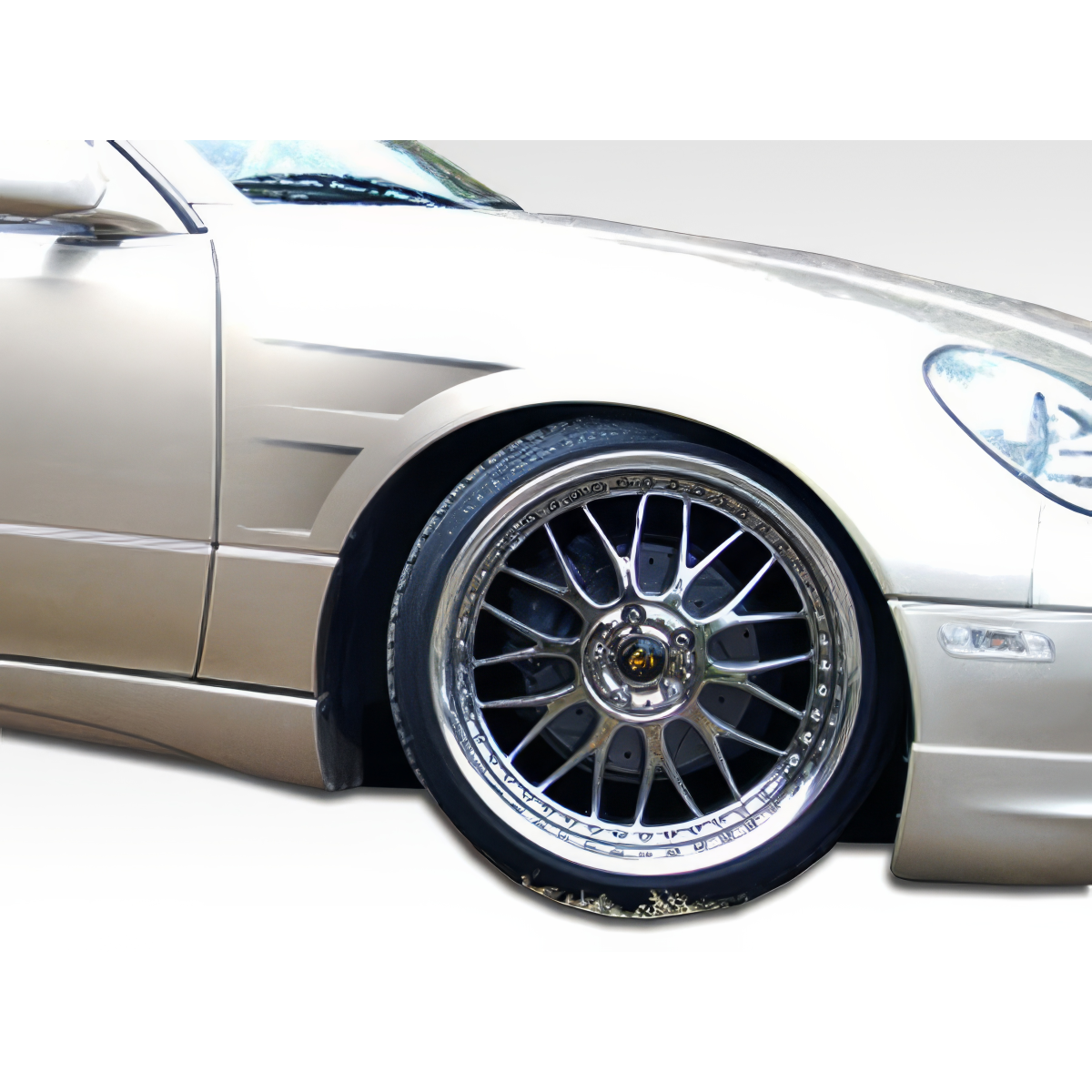 Modify your Lexus GS300 1998 with our Exterior/Fenders - Front left angle of vehicle showcasing fender and wheel