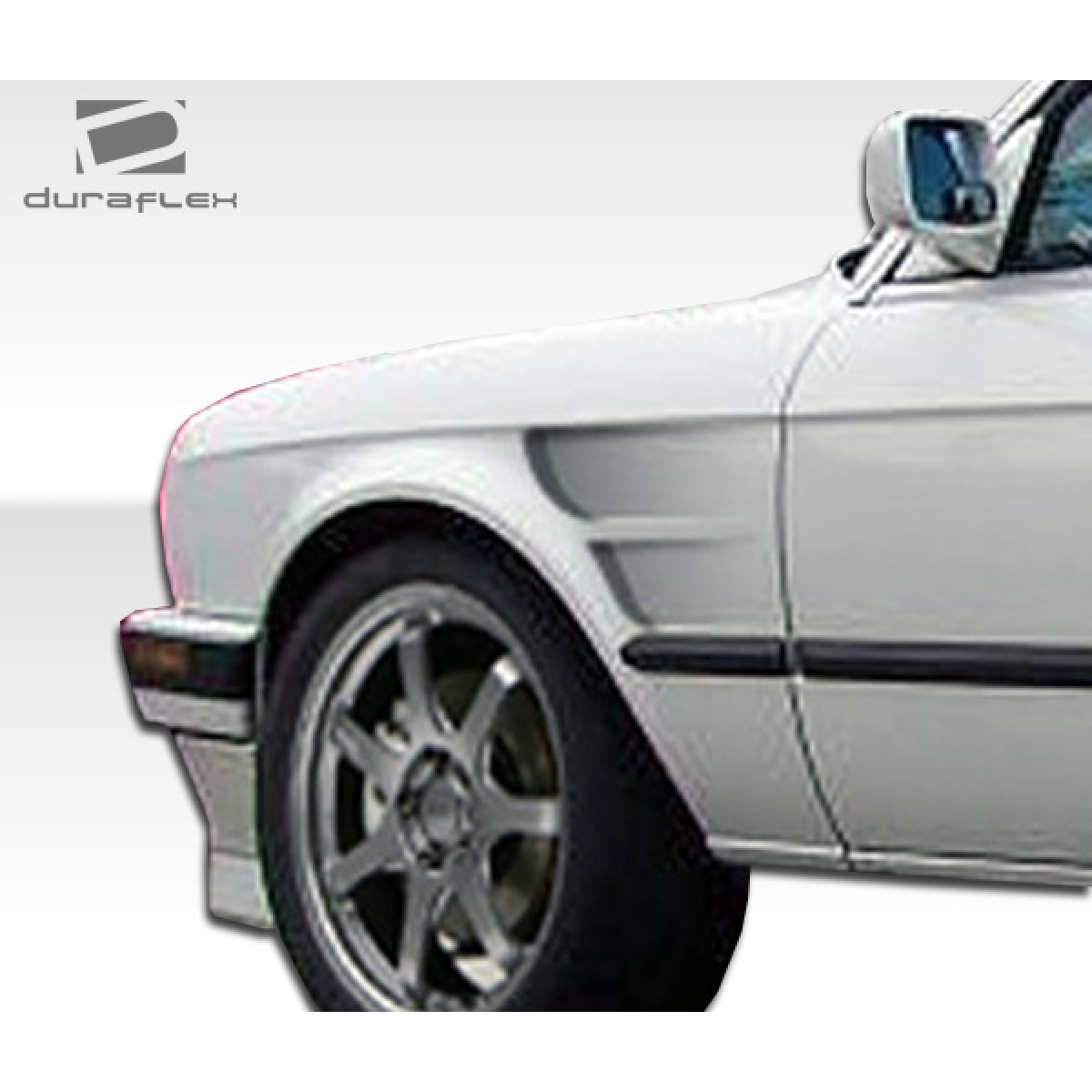 Modify your BMW 3-Series 1984 with our Exterior/Fenders - Angled view of front fender of vehicle