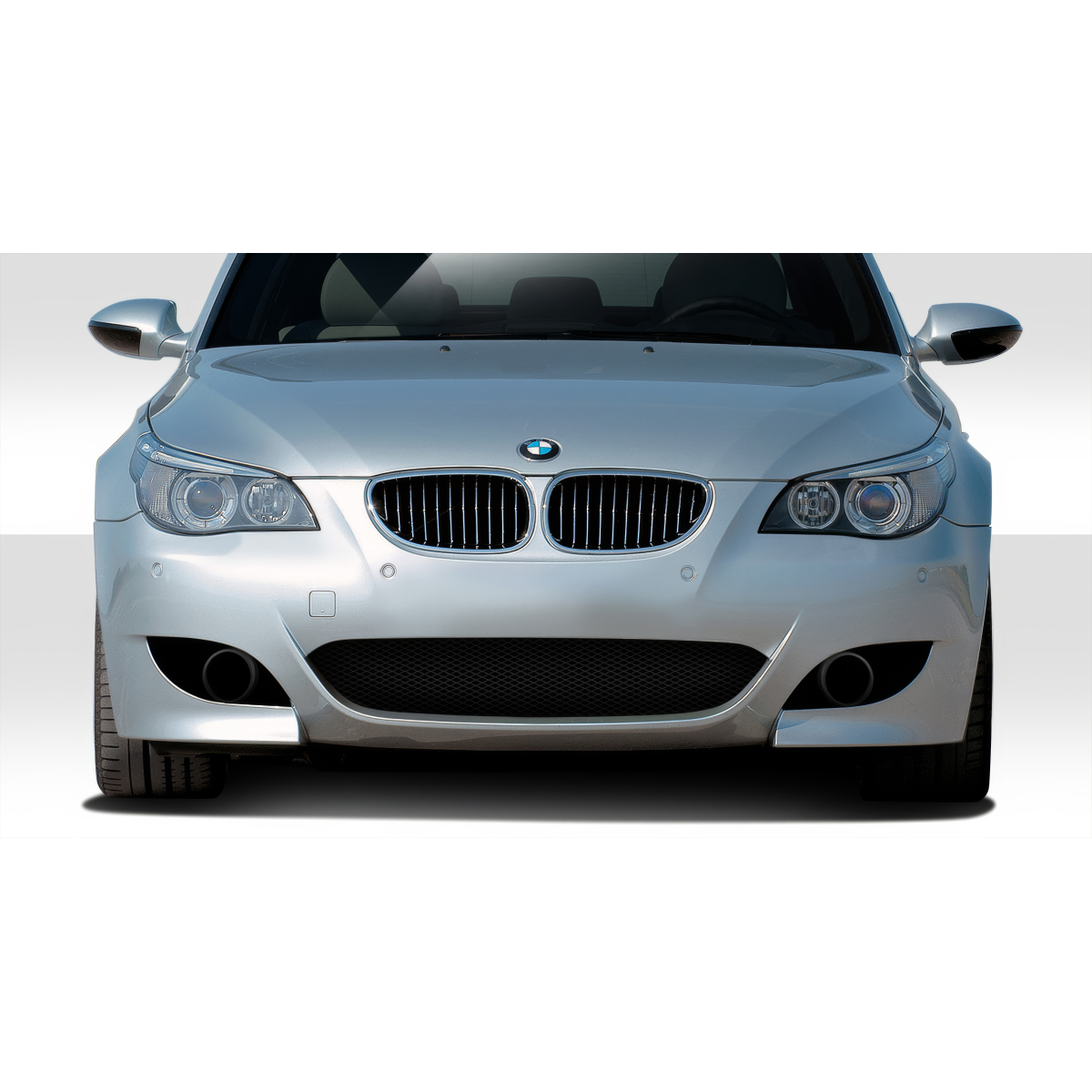 Modify your BMW 5-Series 2004 with our Exterior/Complete Body Kits - Front view of the vehicle at a straight angle