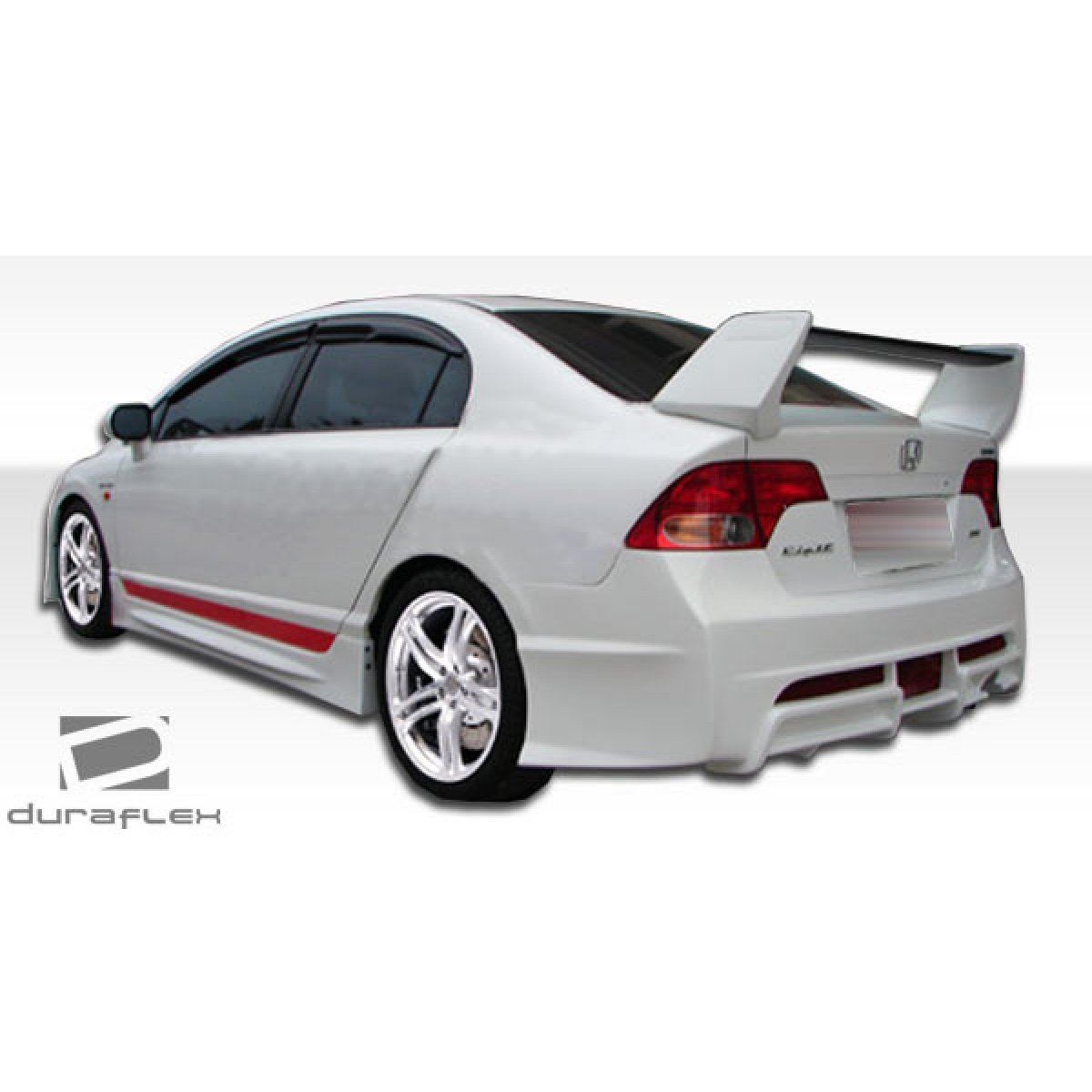 Modify your Honda Civic 2006 with our Exterior/Complete Body Kits - Rear three quarter view of the Honda Civic