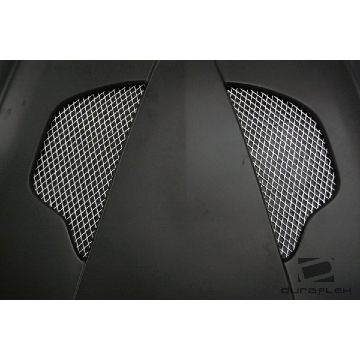 Modify your Hyundai Tiburon 2003 with our Exterior/Hoods - Top down view of hood detail and mesh vents