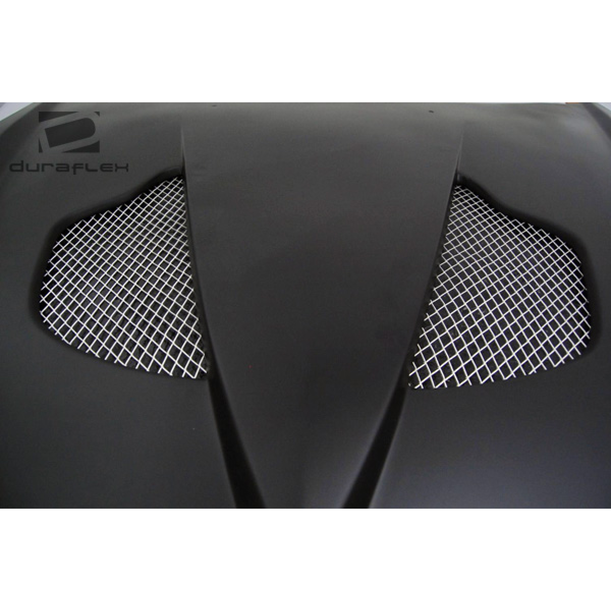 Modify your Hyundai Tiburon 2003 with our Exterior/Hoods - Top down view of the hood at an angle