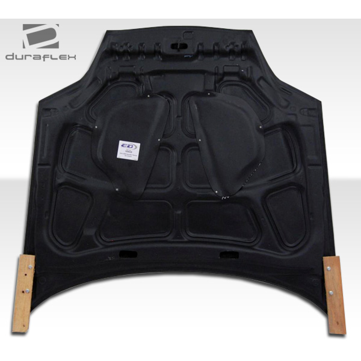 Modify your Hyundai Tiburon 2003 with our Exterior/Hoods - Top view of the hood at a flat angle