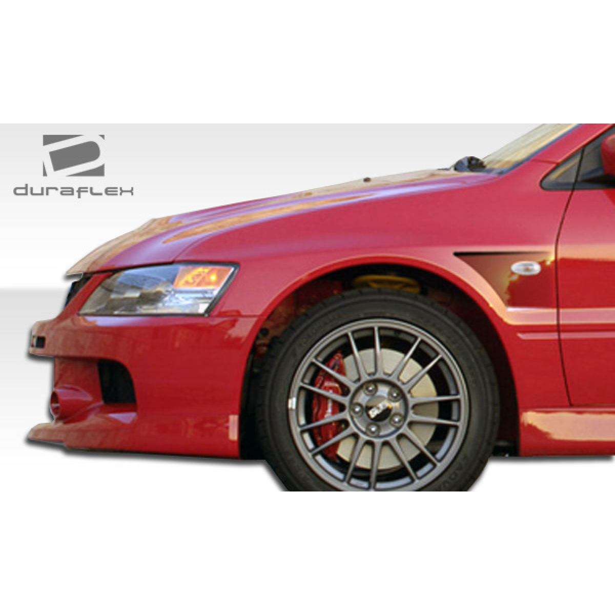 Modify your Mitsubishi Evolution 2003 with our Exterior/Fenders - Image shows the fender at a side angle