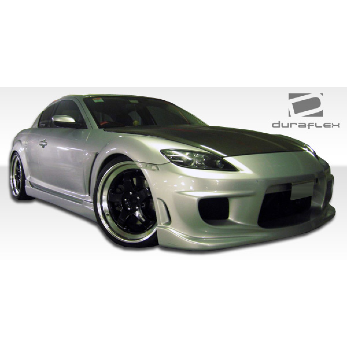 Modify your Mazda RX-8 2004 with our Exterior/Front Bumpers or Lips - Angled view showcasing front of vehicle