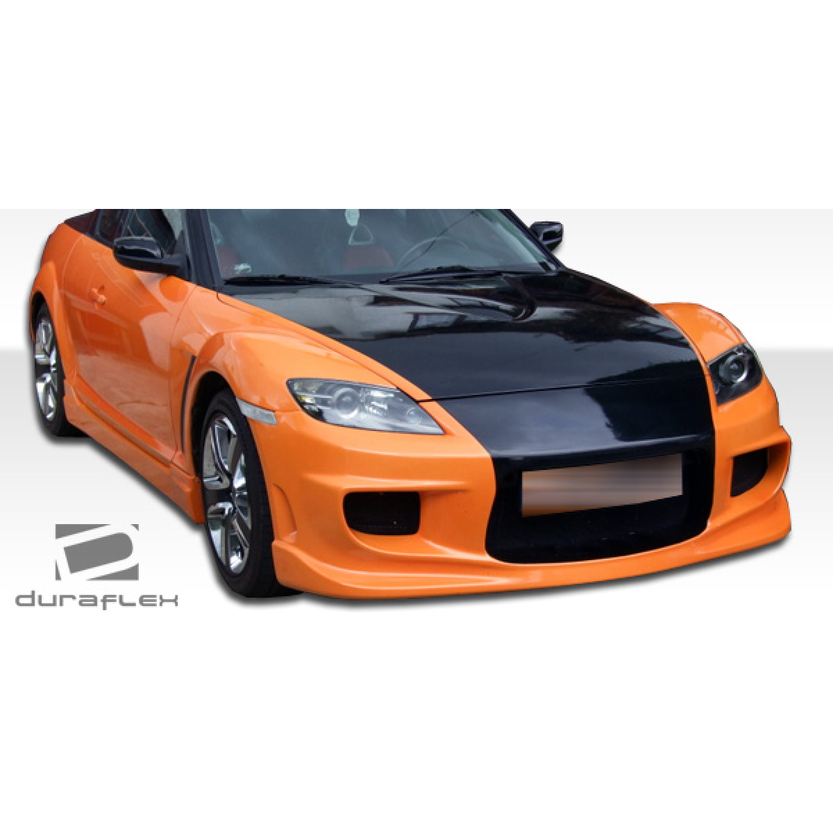 Modify your Mazda RX-8 2004 with our Exterior/Front Bumpers or Lips - The angle shows a front view of the vehicle