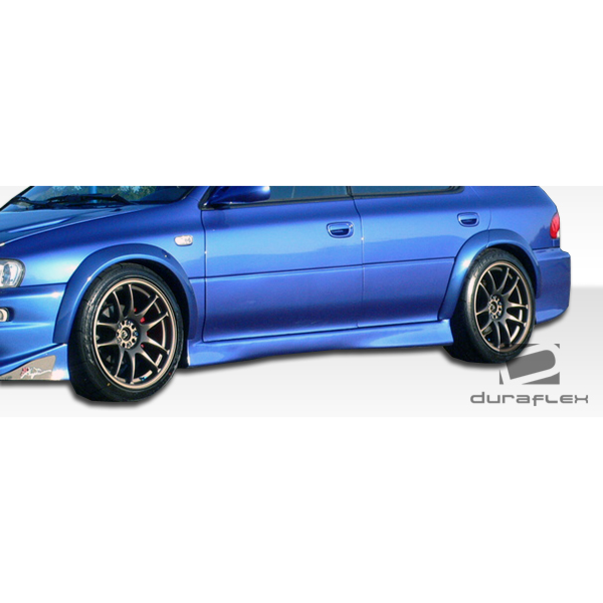 Modify your Subaru Impreza 1993 with our Exterior/Side Skirts - Side view angle showcasing side skirts