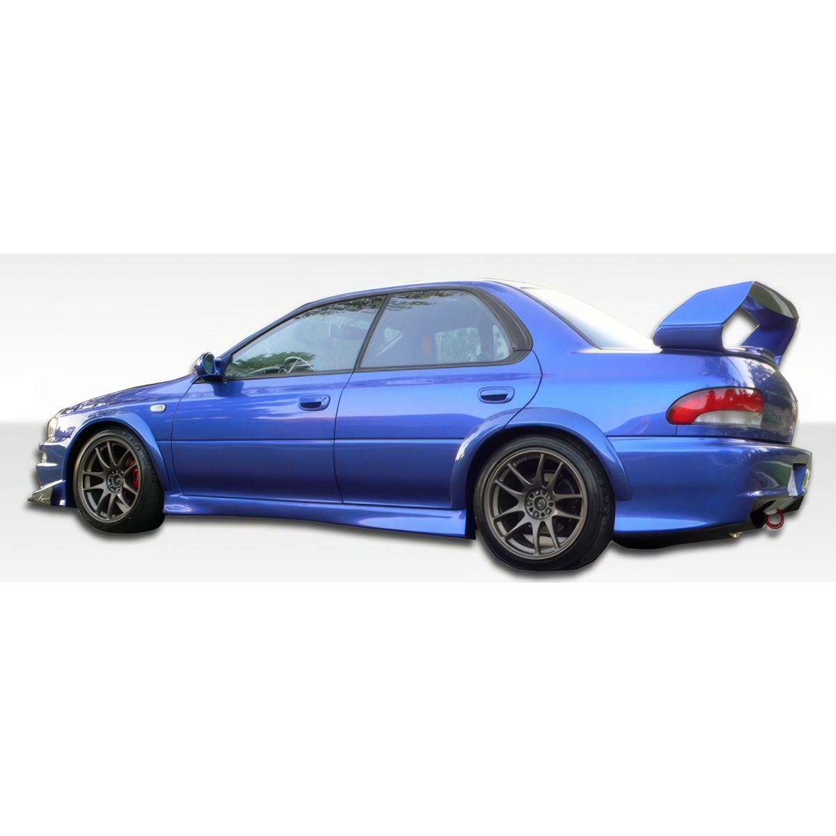 Modify your Subaru Impreza 1993 with our Exterior/Side Skirts - Side view showing custom side skirts installed