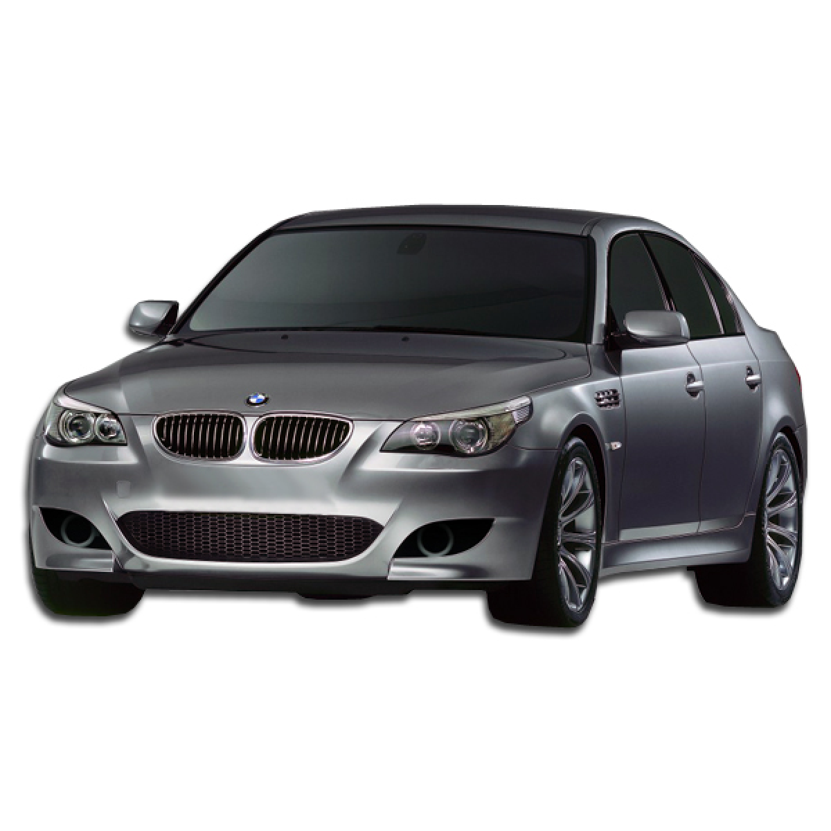 Modify your BMW 5-Series 2004 with our Exterior/Complete Body Kits - Front view at a slightly angled position