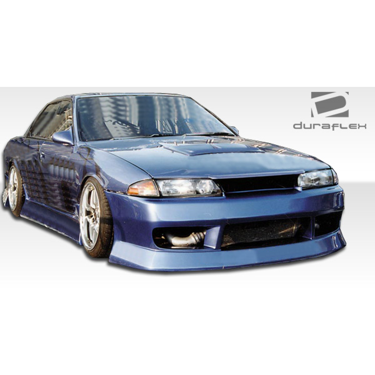 Modify your Nissan Skyline 1989 with our Exterior/Complete Body Kits - Front angle view showcasing side skirts