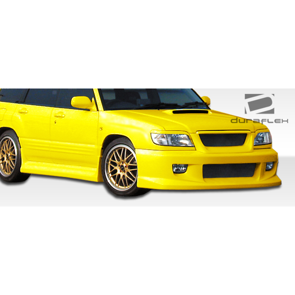 Modify your Subaru Forester 1998 with our Exterior/Front Bumpers - Front angle view of modified vehicle