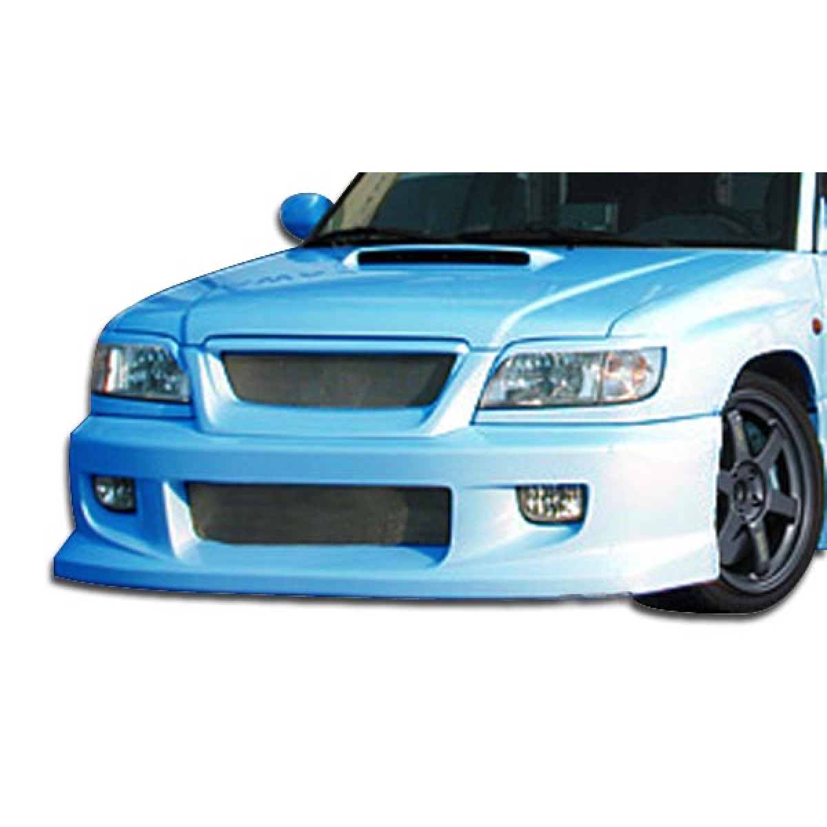 Modify your Subaru Forester 1998 with our Exterior/Front Bumpers - Front view angle of vehicle part displayed
