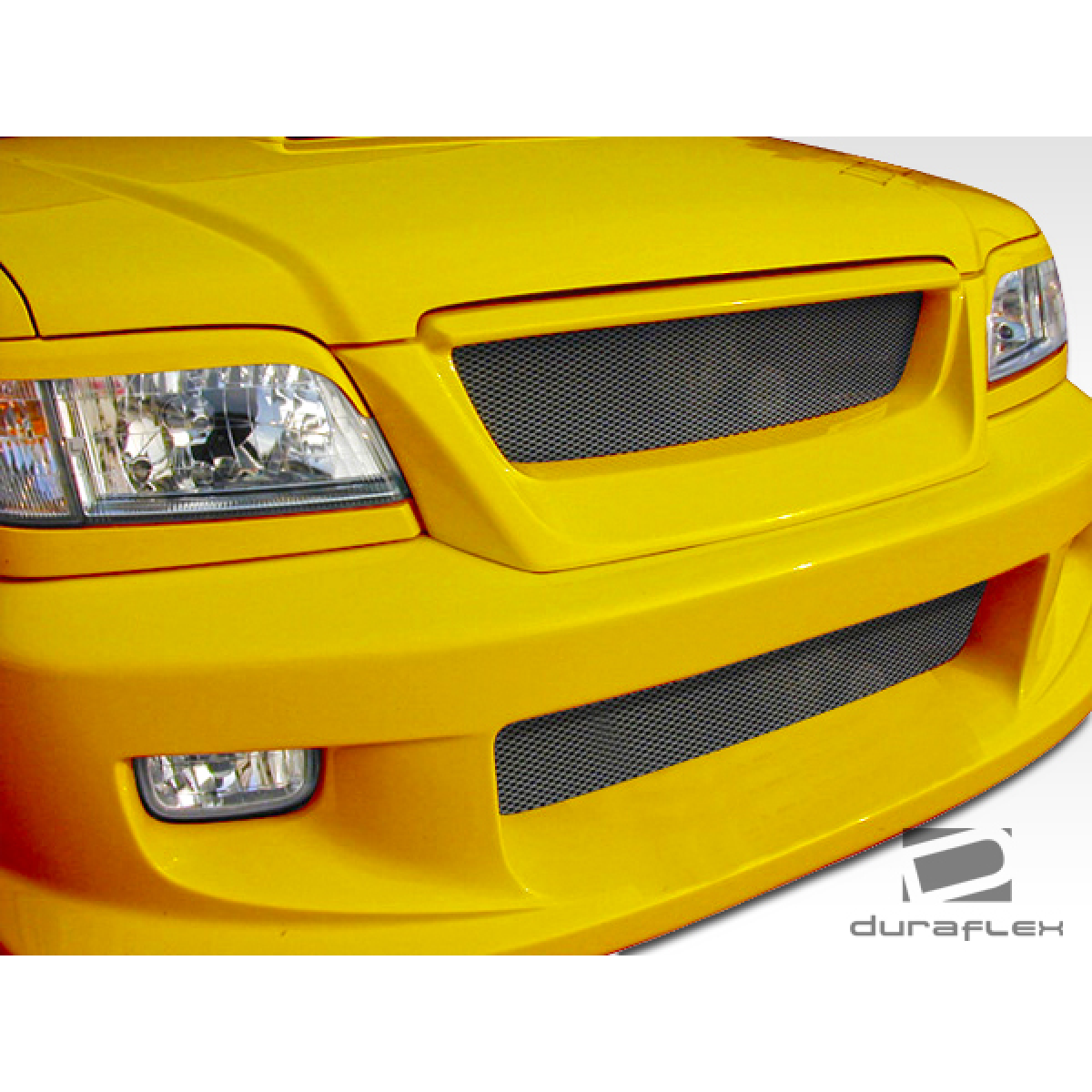 Modify your Subaru Forester 1998 with our Exterior/Front Bumpers - Front view of yellow bumper at straight angle