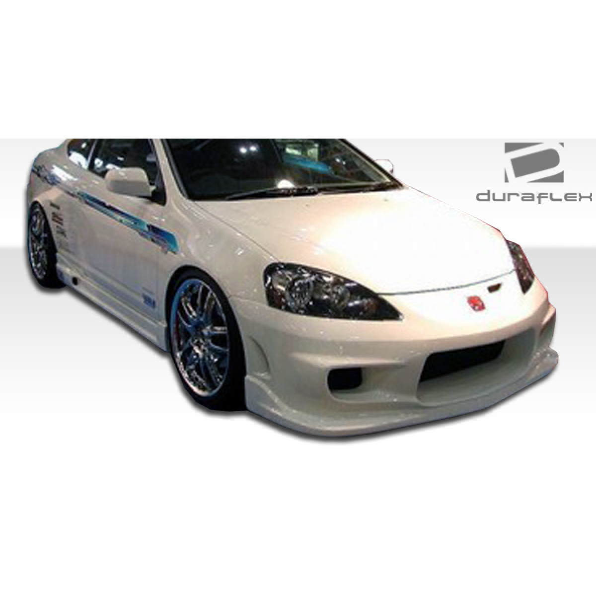 Modify your Acura RSX 2002 with our Exterior/Side Skirts - Front three quarter angle view of the car