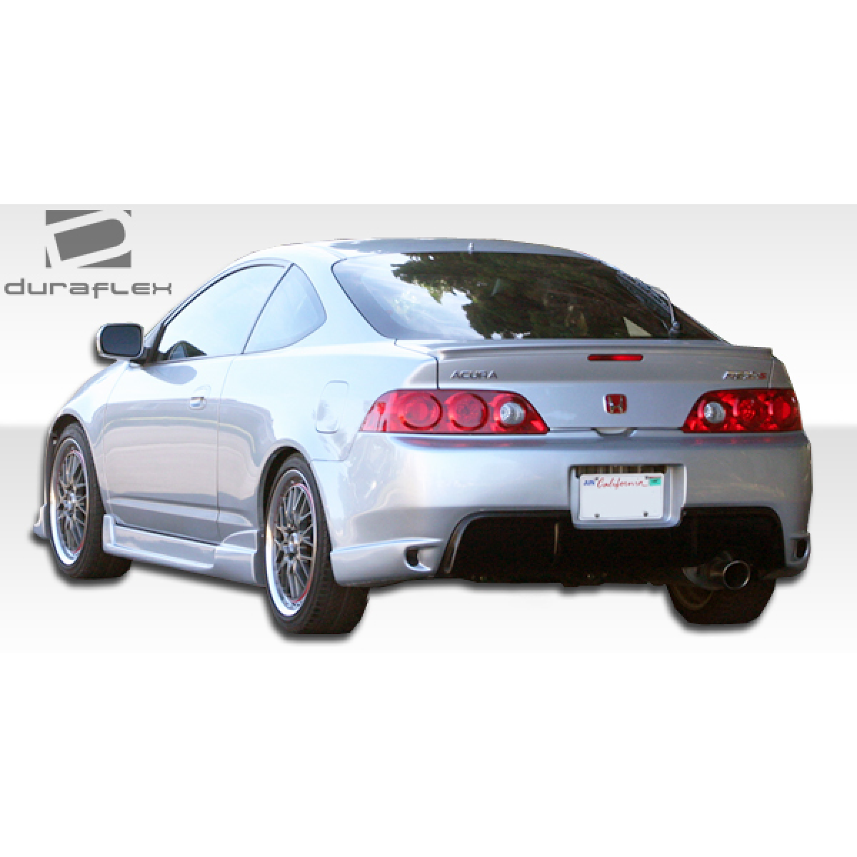 Modify your Acura RSX 2002 with our Exterior/Side Skirts - Rear angle view of the Acura RSX side skirts