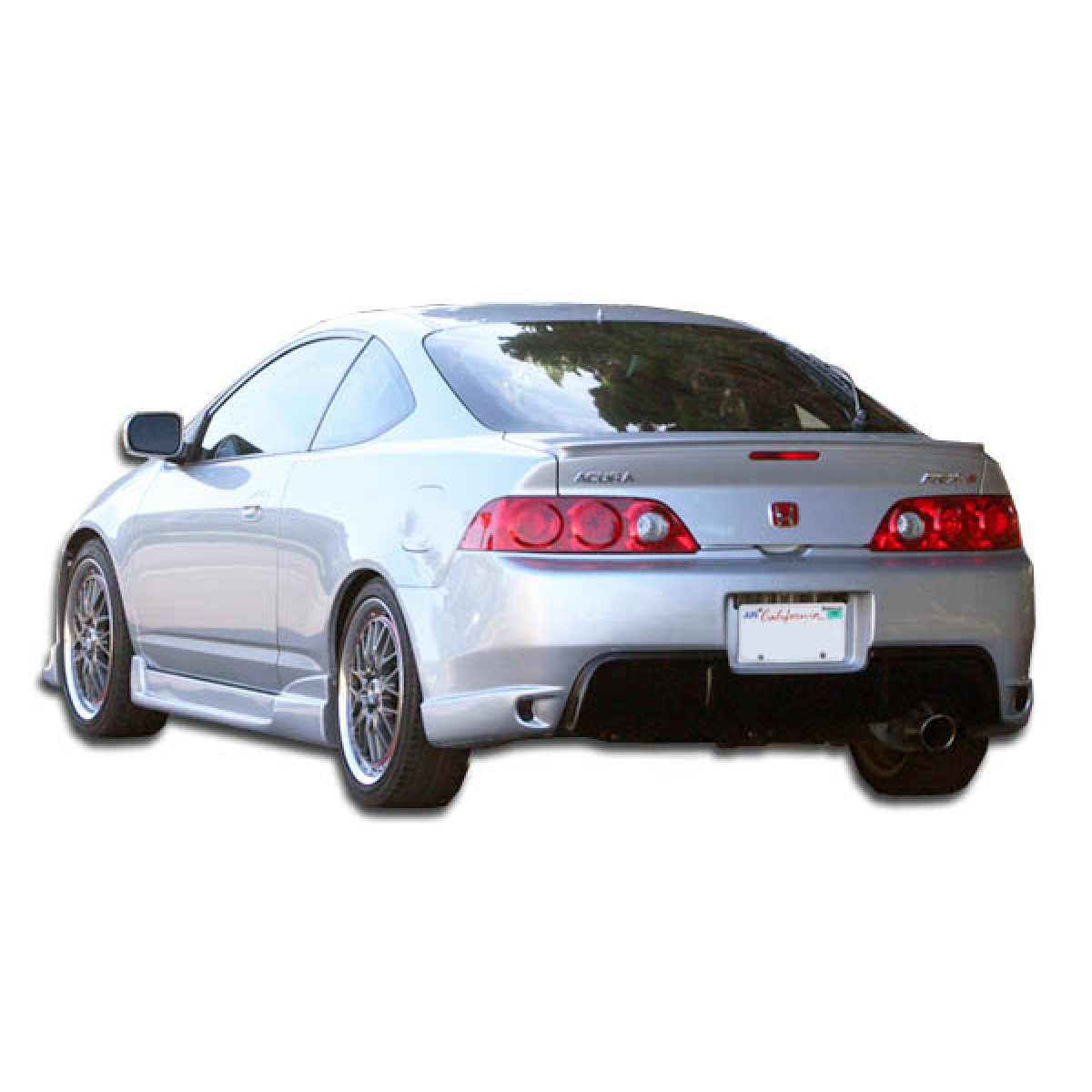 Modify your Acura RSX 2005 with our Exterior/Complete Body Kits - Image shows vehicle from rear angle
