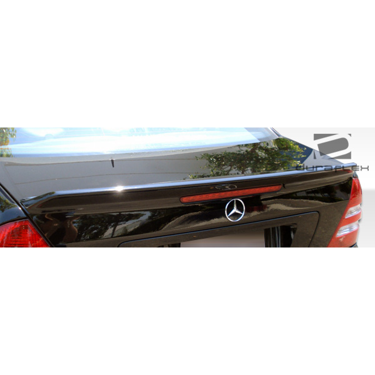 Modify your Mercedes-Benz C230 2001 with our Exterior/Wings - The image shows a trunk lid spoiler from rear angle