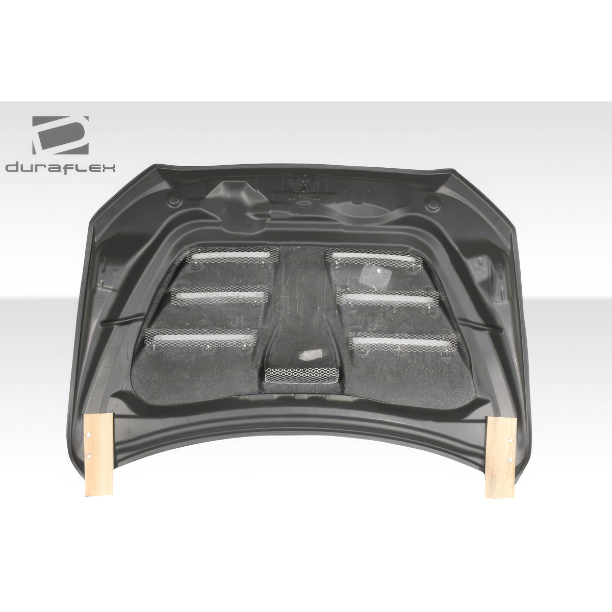 Modify your Mitsubishi Evolution 2008 with our Exterior/Hoods - Viewed from slightly above and angled down