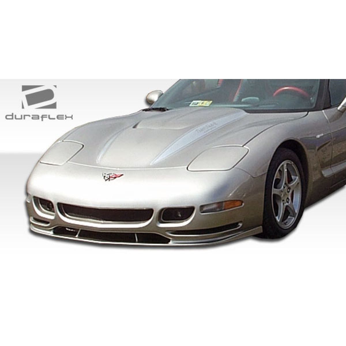 Modify your Chevrolet Corvette 1997 with our Exterior/Front Bumpers - Front angle of the vehicle with bumper kit shown