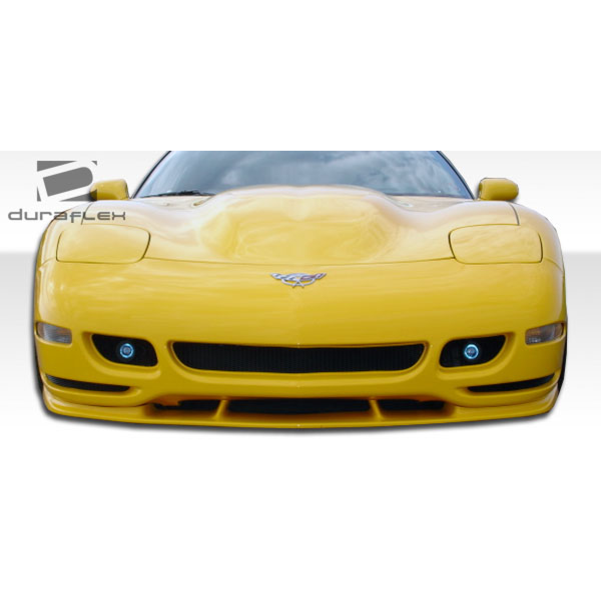 Modify your Chevrolet Corvette 1997 with our Exterior/Front Bumpers - Front view of bumper kit from low angle