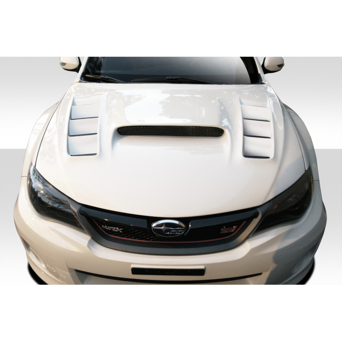 Modify your Subaru Impreza 2008 with our Exterior/Hoods - Front view of hood at a slight downward angle