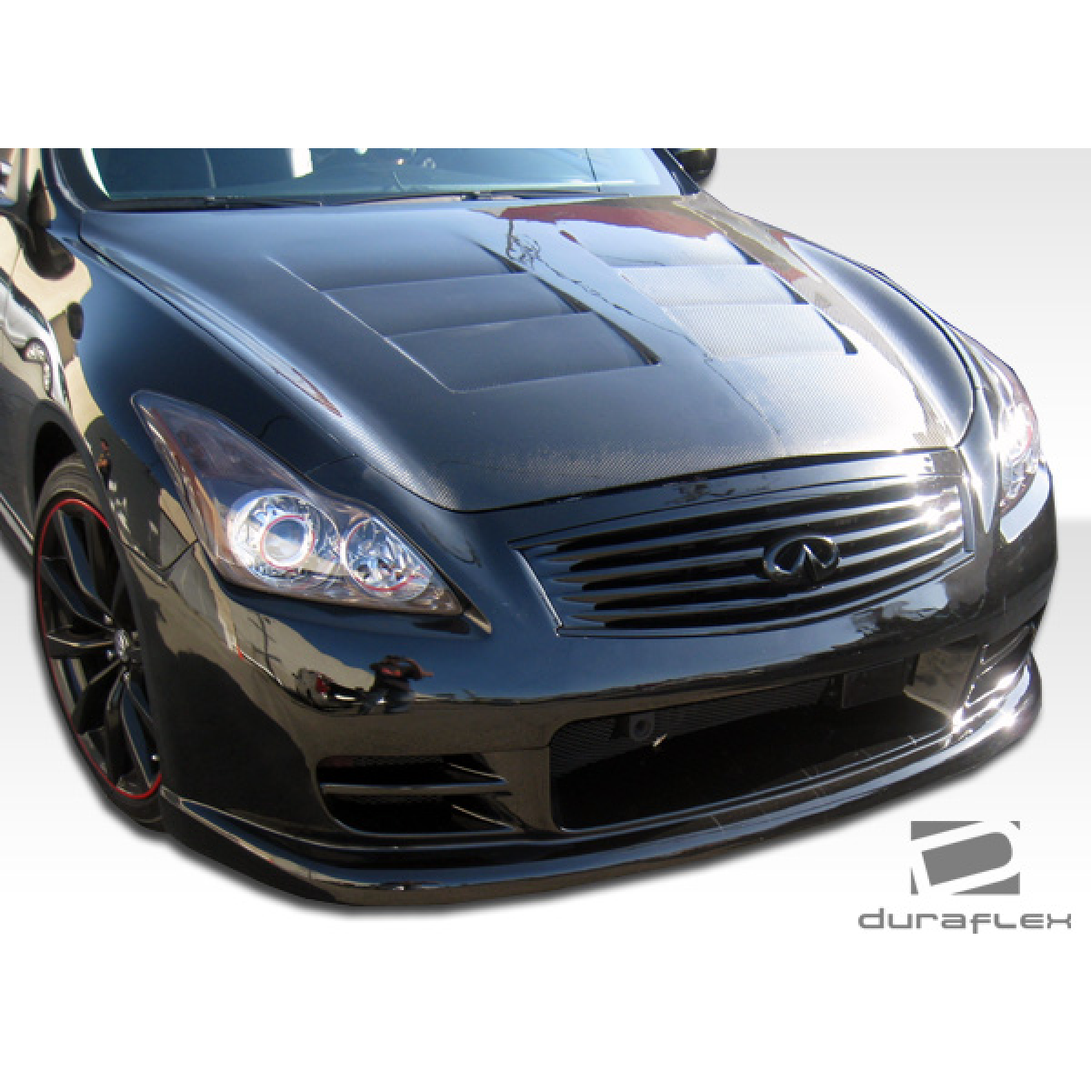 Modify your Infiniti G37 2008 with our Exterior/Complete Body Kits - Front angle view of bumper for Infiniti G37