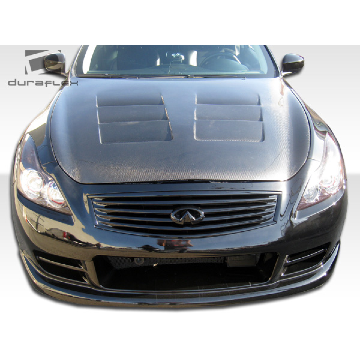 Modify your Infiniti G37 2008 with our Exterior/Complete Body Kits - Front view of bumper at a straight angle