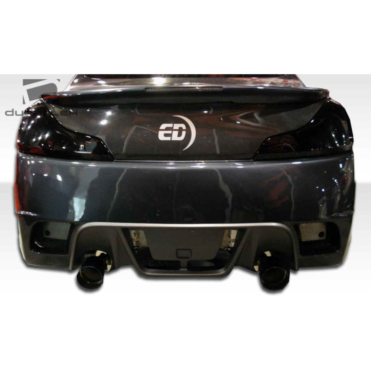 Modify your Infiniti G37 2008 with our Exterior/Complete Body Kits - Rear view of bumper at a slight angle