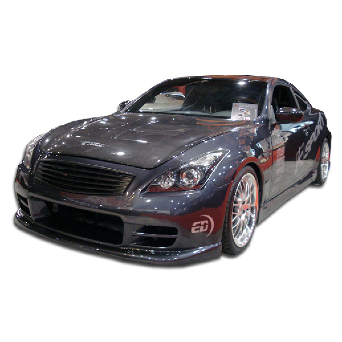 Modify your Infiniti G37 2008 with our Exterior/Complete Body Kits - Front angle of the Infiniti G37 body kit