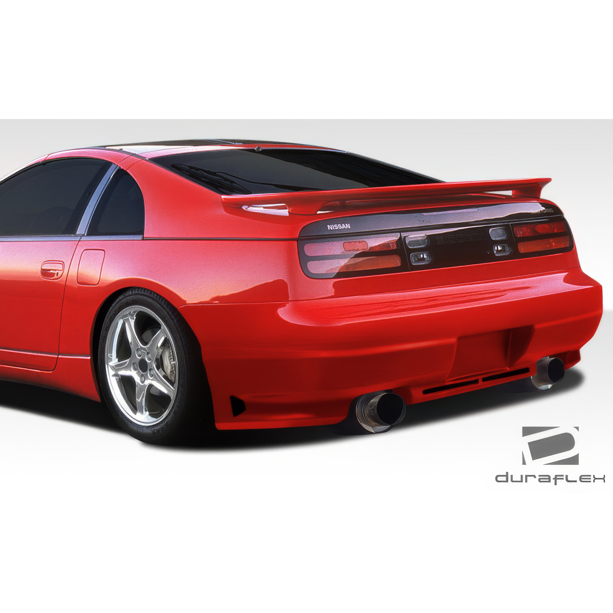 Modify your Nissan 300ZX 1990 with our Exterior/Rear Bumpers or Lips - Rear angle of the vehicle showing bumper design