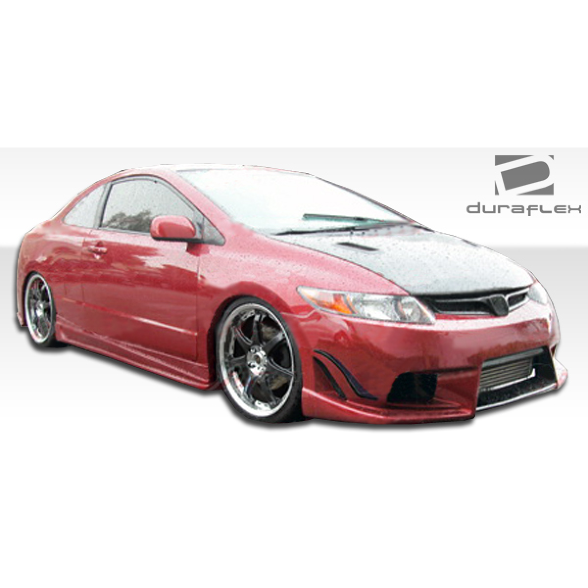 Modify your Honda Civic 2006 with our Exterior/Complete Body Kits - Image shows car at a slight front angle view