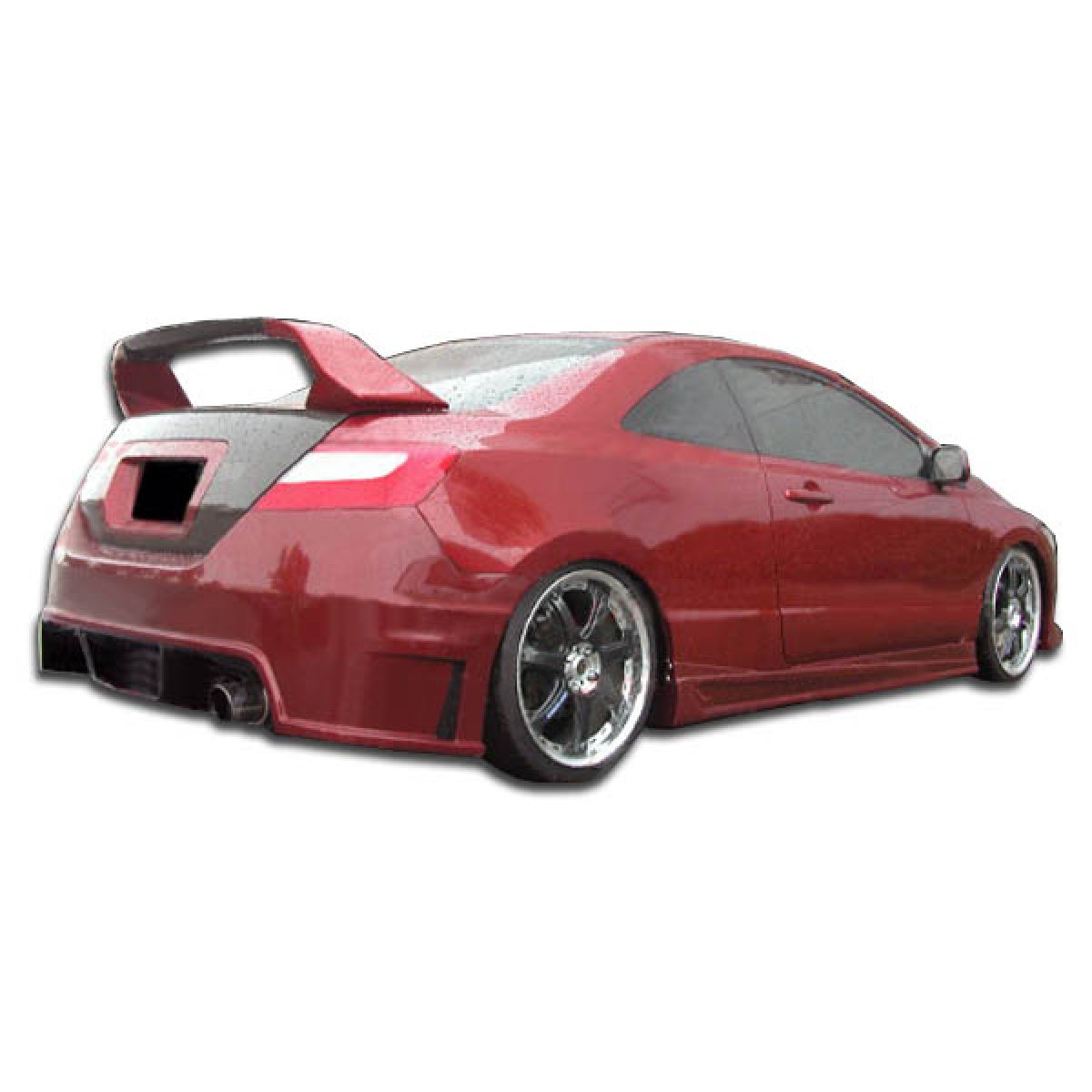 Modify your Honda Civic 2006 with our Exterior/Complete Body Kits - View from rear quarter angle of the vehicle