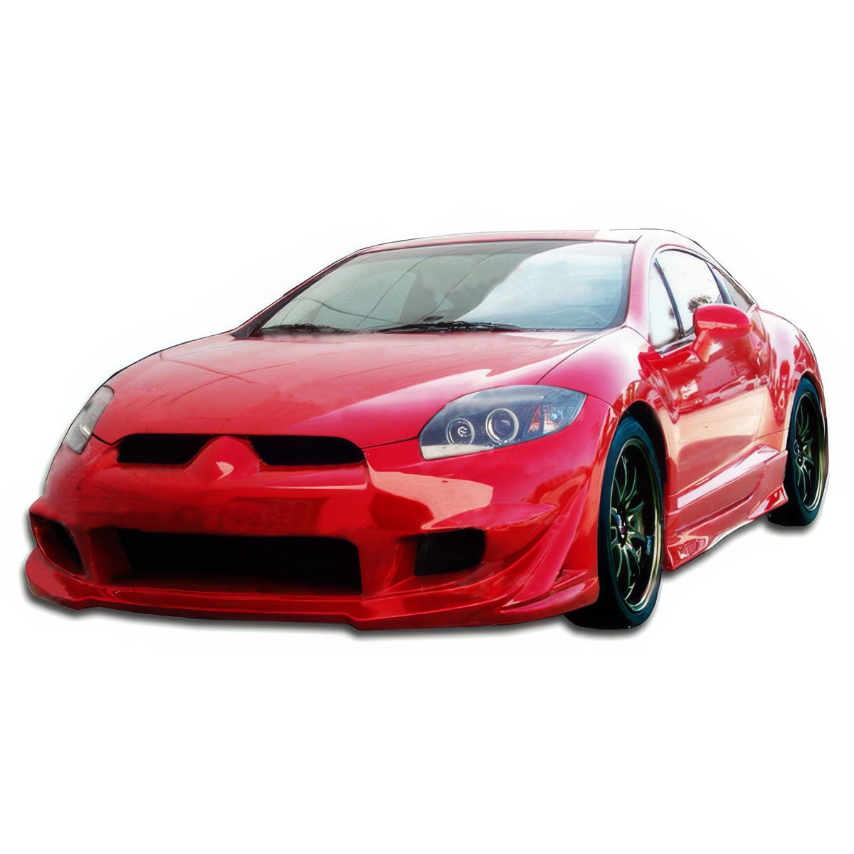 Modify your Mitsubishi Eclipse 2006 with our Exterior/Complete Body Kits - Front angle view of a modified car body kit