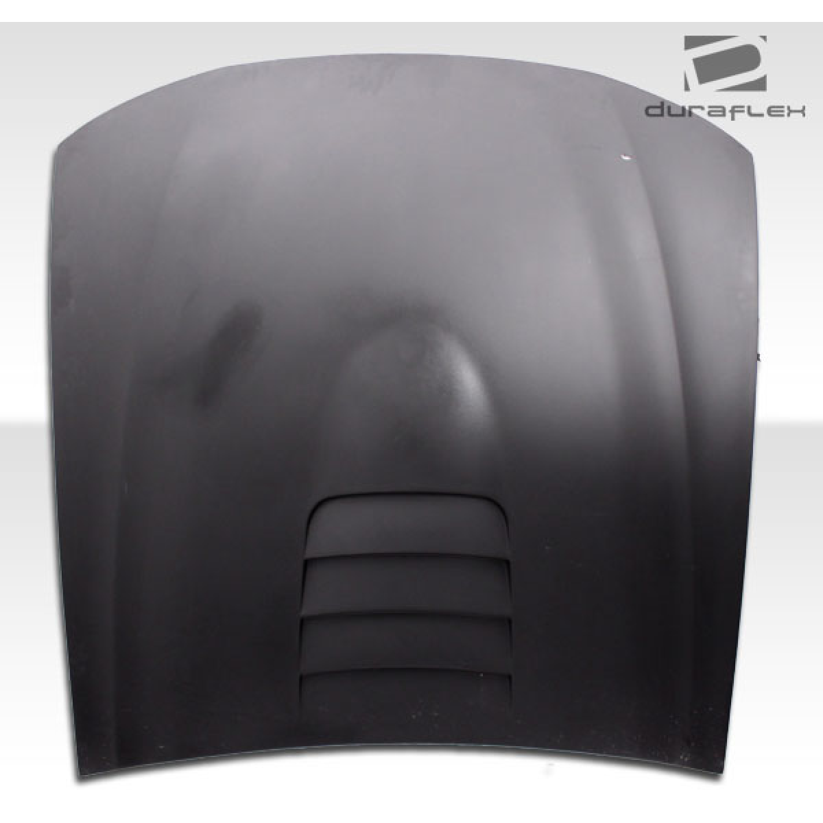 Modify your Ford Mustang 1999 with our Exterior/Hoods - Front view of a car hood at a flat angle