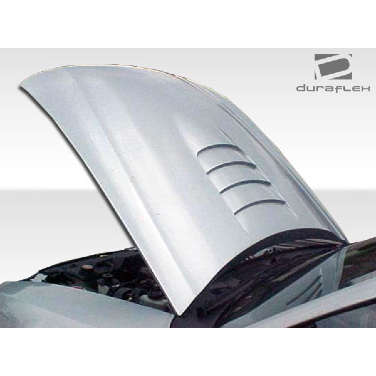 Modify your Ford Mustang 1999 with our Exterior/Hoods - Hood shown open at a slight upward angle