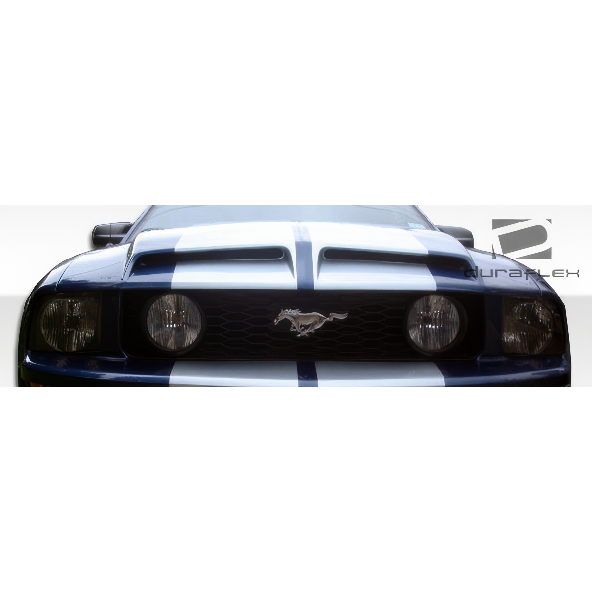 Modify your Ford Mustang 2005 with our Exterior/Hoods - Frontal view of Ford Mustang GT500 hood