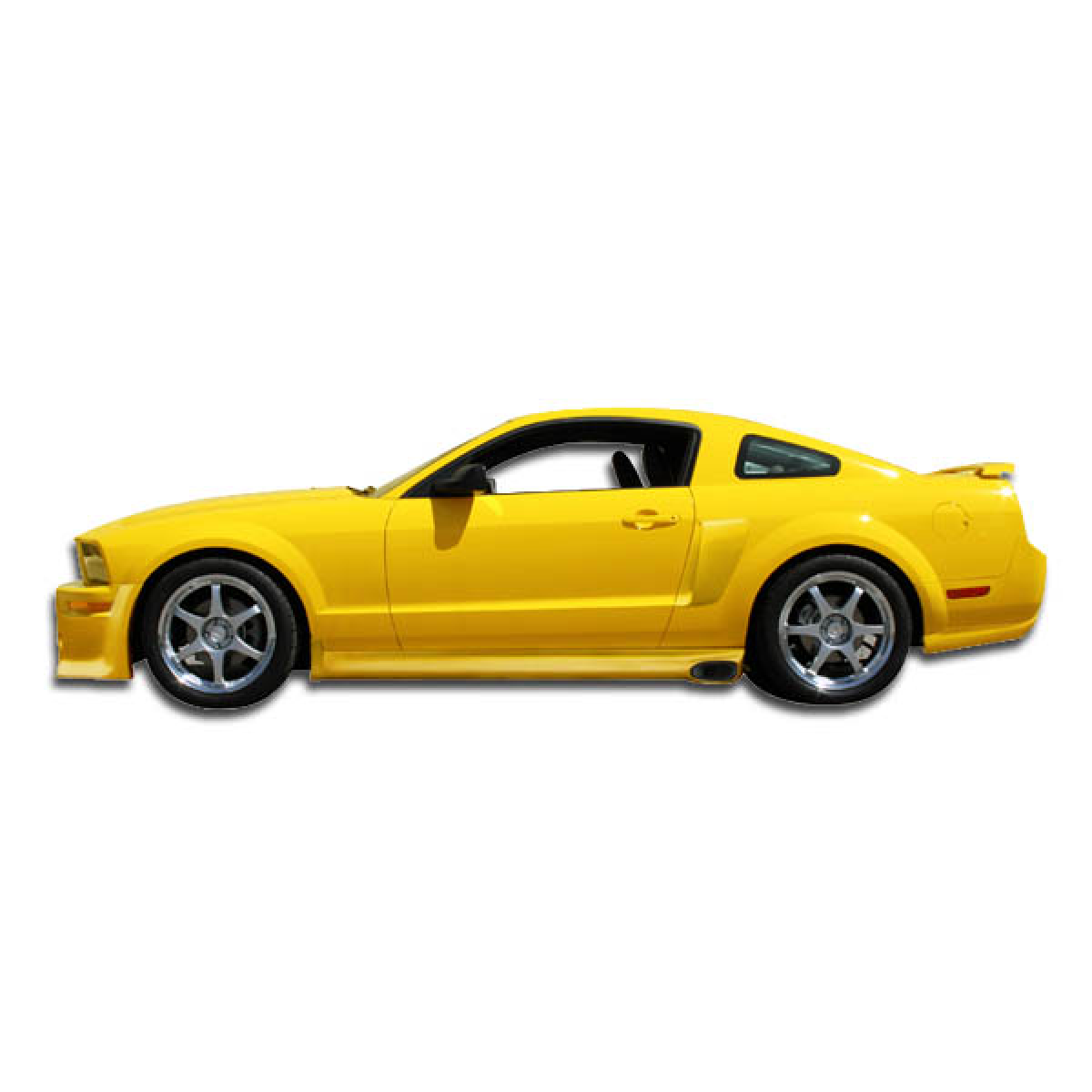 Modify your Ford Mustang 2005 with our Exterior/Side Skirts - Side view of the vehicle from right angle