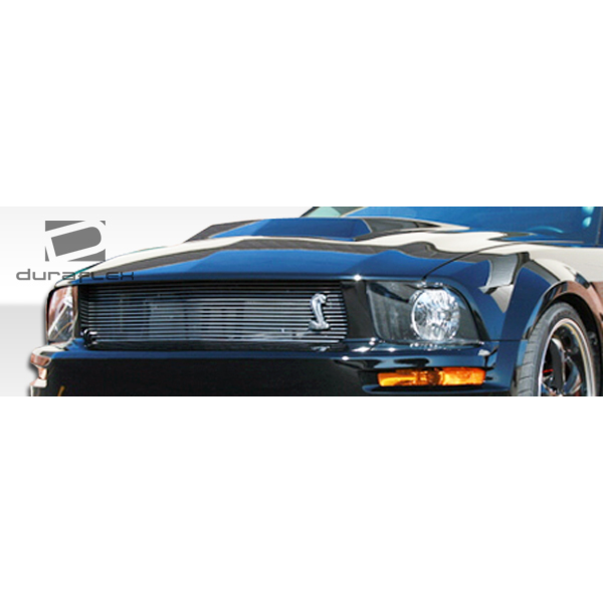 Modify your Ford Mustang 2005 with our Exterior/Complete Body Kits - Front view angle of the Mustang hood part