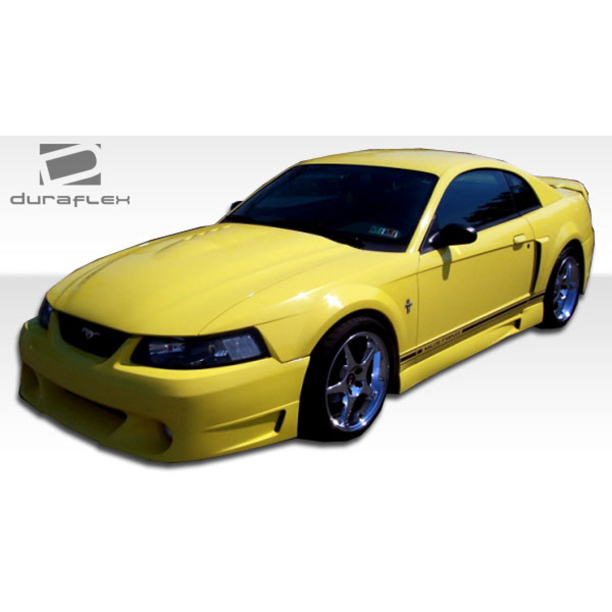 Modify your Ford Mustang 1999 with our Exterior/Front Bumpers or Lips - Front three quarter angle view of vehicle