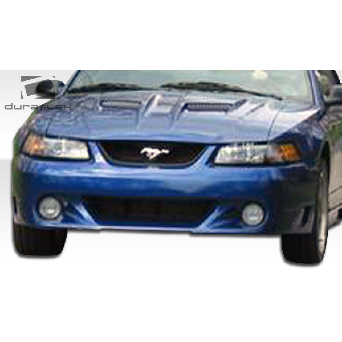 Modify your Ford Mustang 1999 with our Exterior/Front Bumpers or Lips - Front view angle of the vehicle part