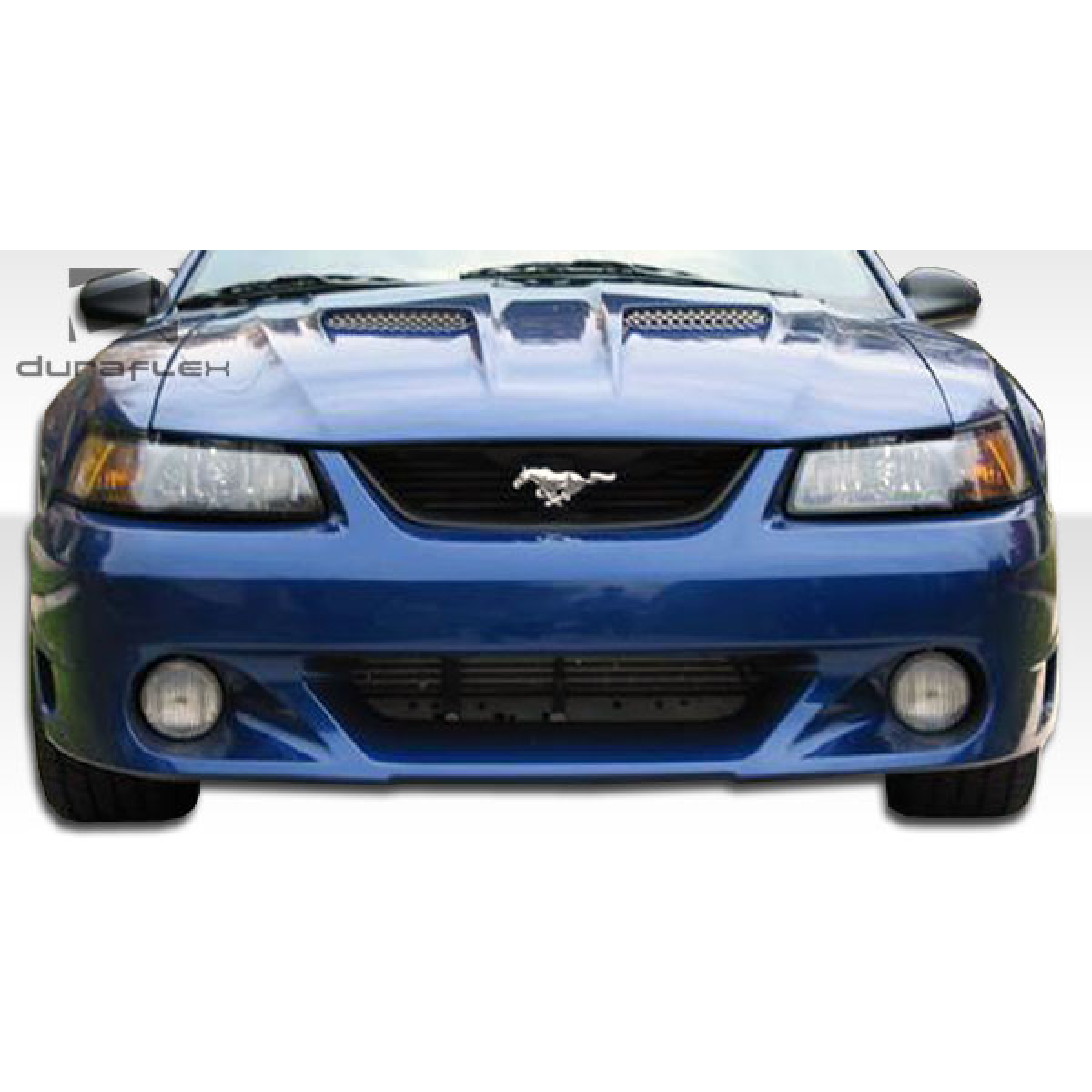 Modify your Ford Mustang 1999 with our Exterior/Front Bumpers or Lips - Front view of the bumper at a straight angle