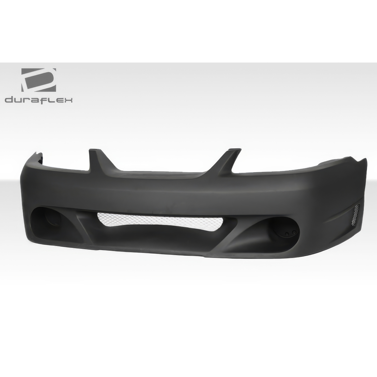 Modify your Ford Mustang 1999 with our Exterior/Front Bumpers or Lips - Frontal view of car bumper at eye level angle