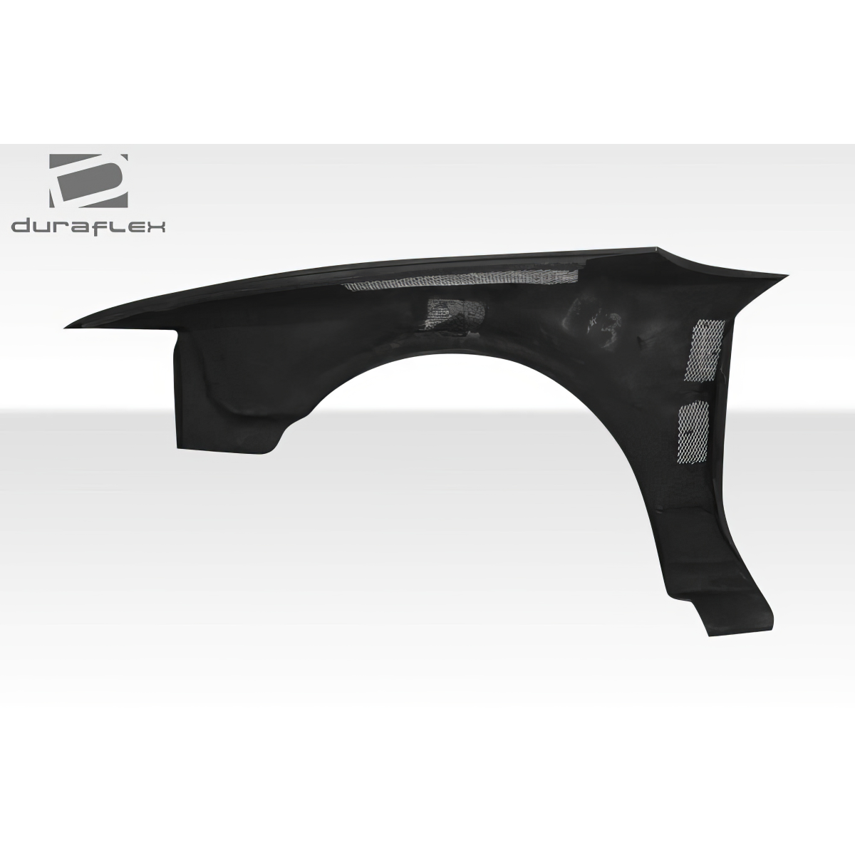 Modify your Ford Mustang 1999 with our Exterior/Fenders - Side view of fender part from a low angle