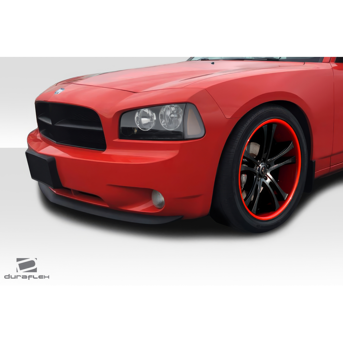 Modify your Dodge Charger 2006 with our Exterior/Front Bumpers or Lips - Angled view showing front bumper and wheel