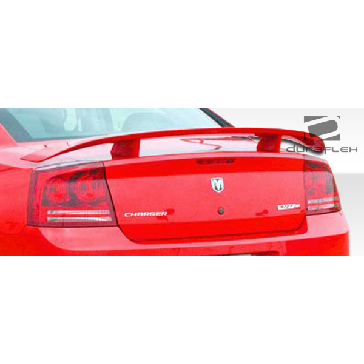 Modify your Dodge Charger 2006 with our Exterior/Complete Body Kits - Rear angle view of the Dodge Charger wing