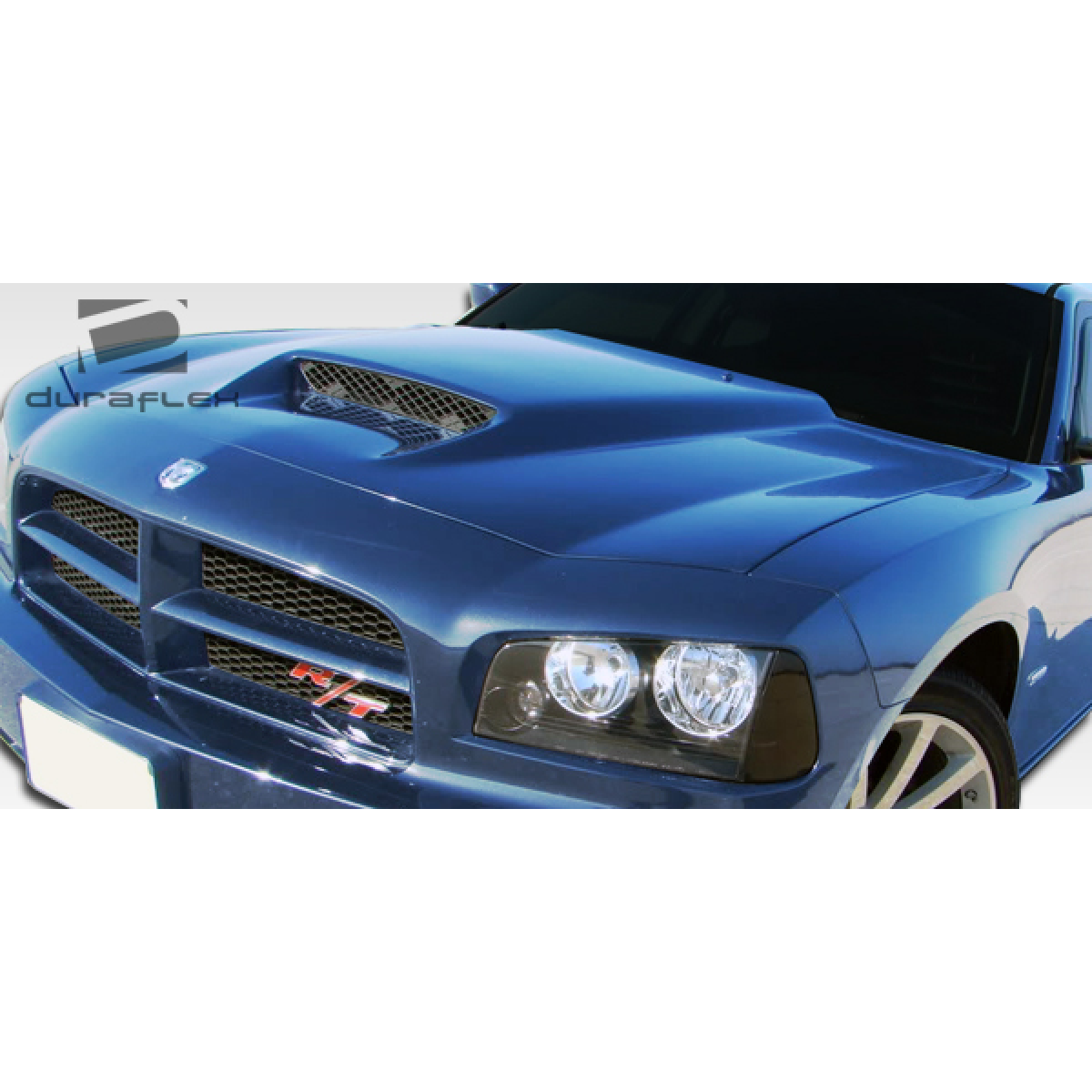 Modify your Dodge Charger 2006 with our Exterior/Hoods - Front angle view of hood assembly