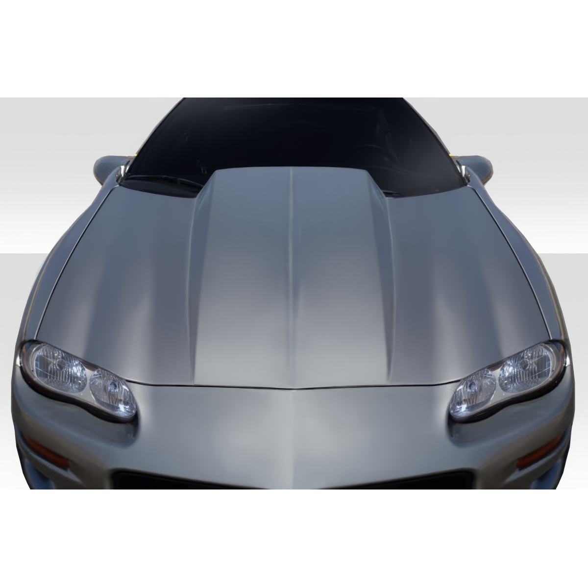 Modify your Chevrolet Camaro 1998 with our Exterior/Hoods - Viewed from the front at a slightly elevated angle