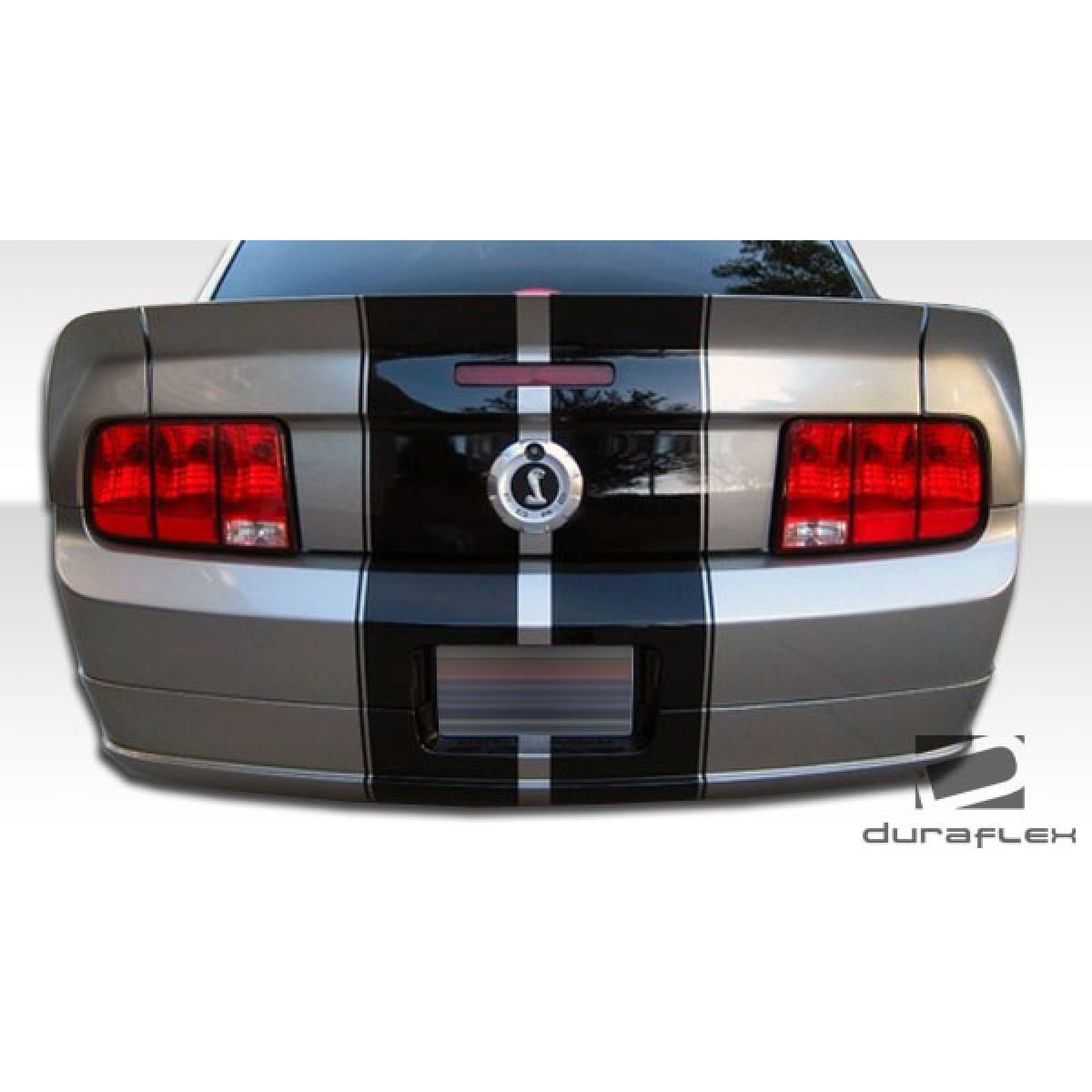 Modify your Ford Mustang 2005 with our Exterior/Complete Body Kits - Rear view of a Mustang at a slightly elevated angle