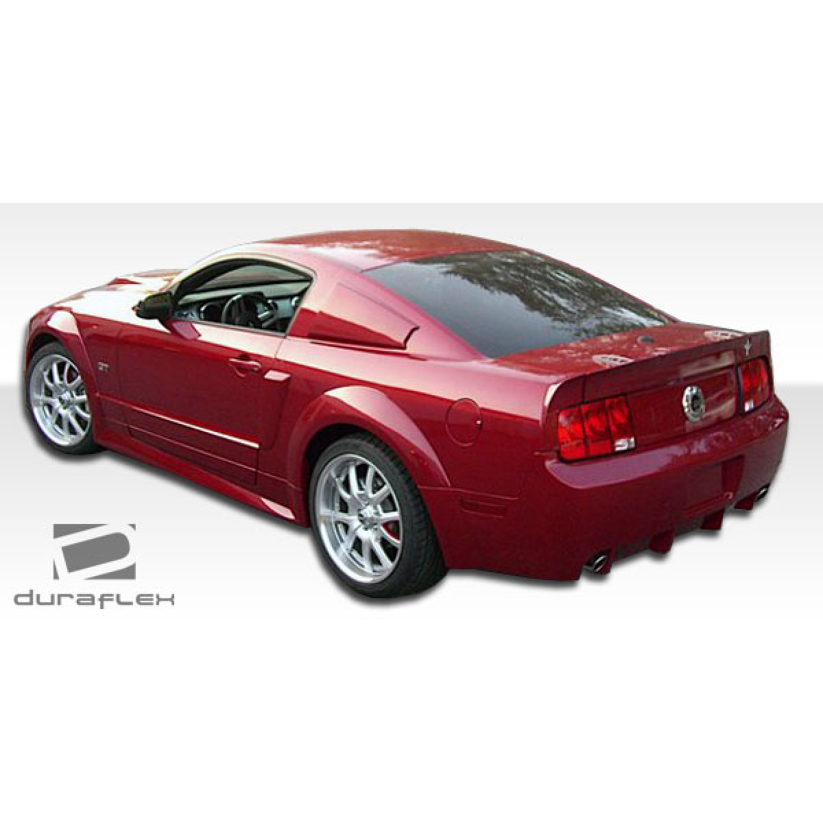 Modify your Ford Mustang 2005 with our Exterior/Side Skirts - Angle view from the rear right side