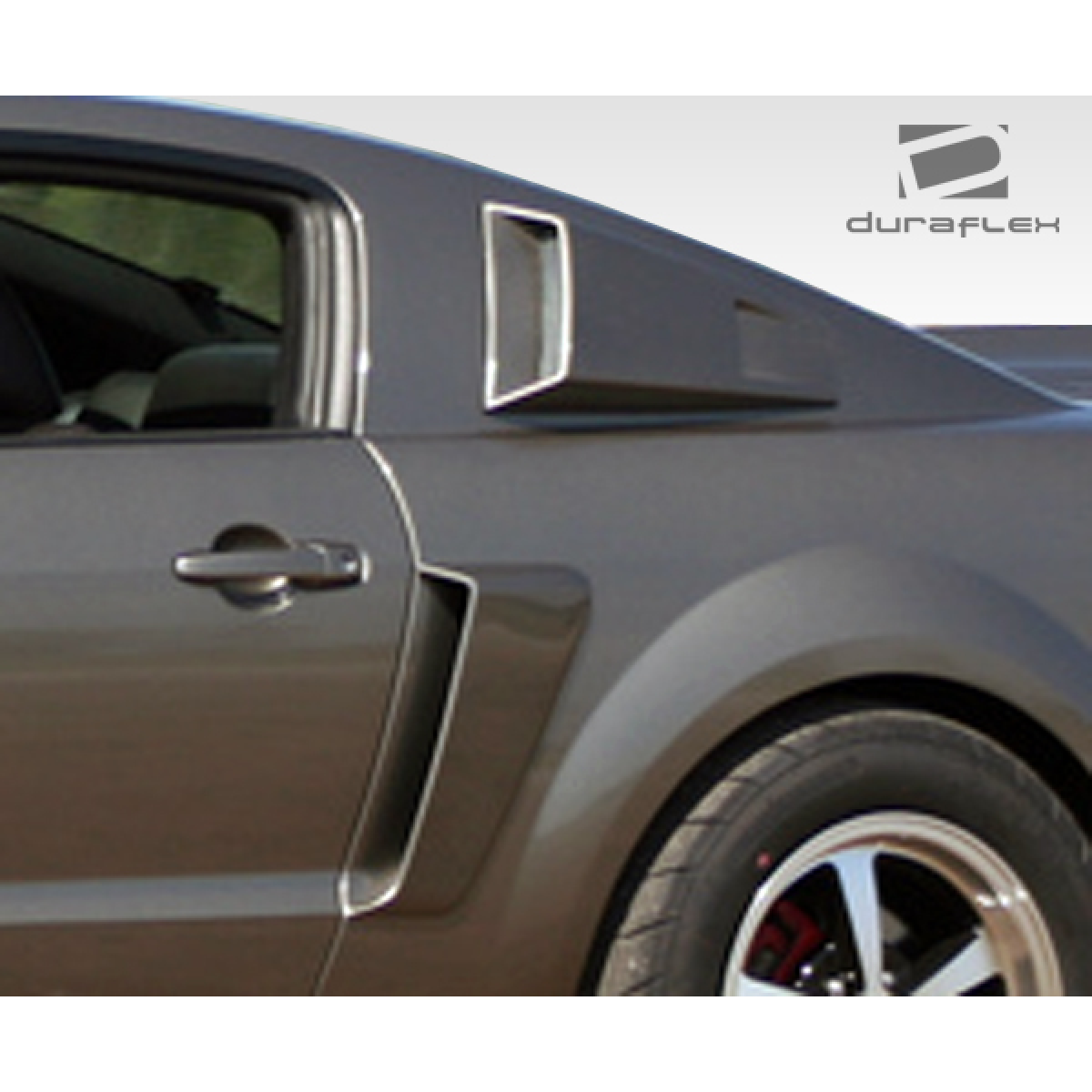 Modify your Ford Mustang 2005 with our Exterior/Scoops - Angle showing side scoop from a slight front view